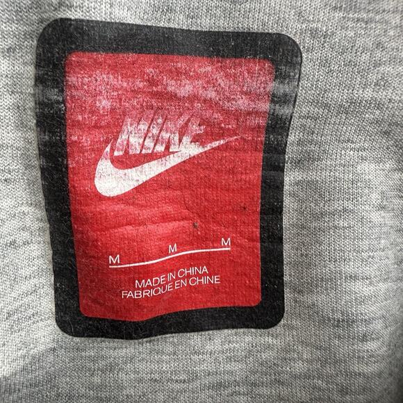 Nike Grey Black Sportswear Tech Zip Hooded Fleece Performance Windrunner Size M - Picture 6 of 8